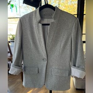 NWOT- Olivia Moon Grey Sweatshirt Lined Blazer-XL Petite